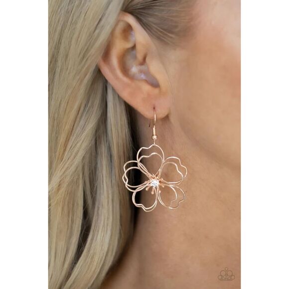Petal Power Rose Gold Earring (191) - Picture 1 of 2